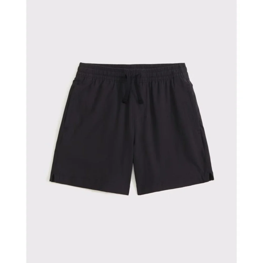 Abercrombie boys A&f Hybrid Shorts Boys 13/14 Black Quick Dry Mesh Lined